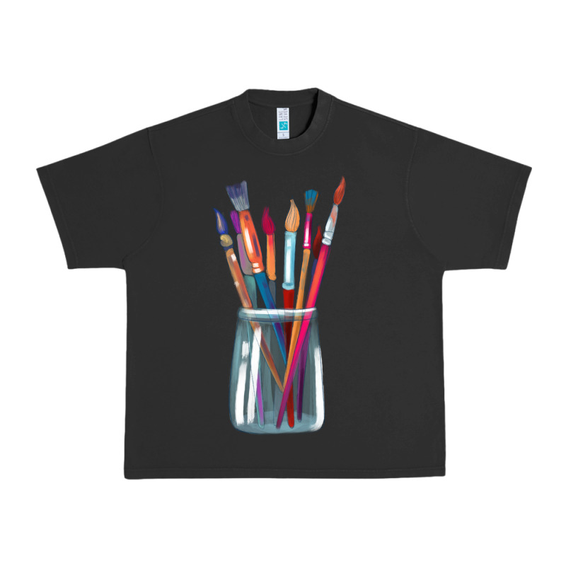 Paint Brushes Urban Heavy Tee by linhVisuals | Teevron