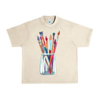 Sandshell Paint Brushes Urban Heavy Tee - linhVisuals
