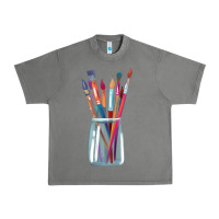 Tornado Paint Brushes Urban Heavy Tee - linhVisuals