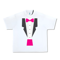 White pink tux tuxedo Urban Heavy Tee - linhVisuals
