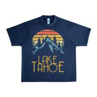 Navy vintage lake tahoe california nevada retro t shirt Urban Heavy Tee - linhVisuals