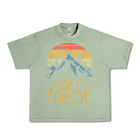 Oil Green vintage lake tahoe california nevada retro t shirt Urban Heavy Tee - linhVisuals
