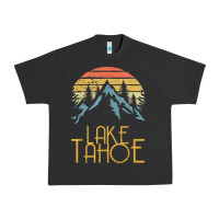 Pigment Black vintage lake tahoe california nevada retro t shirt Urban Heavy Tee - linhVisuals
