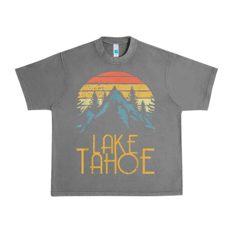 Vintage Lake Tahoe California Nevada Retro T Shirt Urban Heavy Tee by linhVisuals | Teevron
