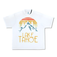 White vintage lake tahoe california nevada retro t shirt Urban Heavy Tee - linhVisuals