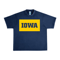 Navy University of Iowa, UIowa, Iowa, apparel Urban Heavy Tee - linhVisuals