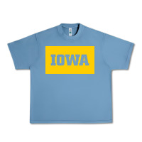 Pebble Blue University of Iowa, UIowa, Iowa, apparel Urban Heavy Tee - linhVisuals