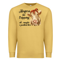 Antique Gold heifer's be trippin' charolais cow Premium Sweatshirt - RanaPortraitStore