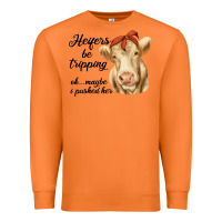 Carrot heifer's be trippin' charolais cow Premium Sweatshirt - RanaPortraitStore