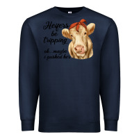 Navy heifer's be trippin' charolais cow Premium Sweatshirt - RanaPortraitStore