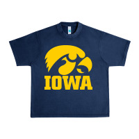 Navy university of iowa athletics teams gear Urban Heavy Tee - linhVisuals