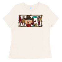 Bone noel snowman christmas Ladies Tee - CowhideDigitalArt