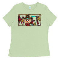 Matcha noel snowman christmas Ladies Tee - CowhideDigitalArt