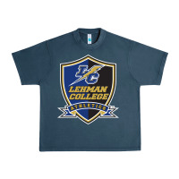 Midnight Navy lehman college lightning Urban Heavy Tee - linhVisuals