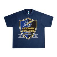 Navy lehman college lightning Urban Heavy Tee - linhVisuals