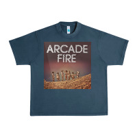Midnight Navy #arcade fire everything now tour 2022 Urban Heavy Tee - linhVisuals