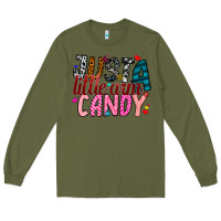 Army Green Just A Little Arm Candy Long Sleeve Tee - SublimationCraftShop