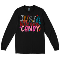 Black Just A Little Arm Candy Long Sleeve Tee - SublimationCraftShop
