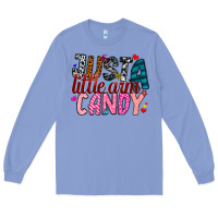 Colony Blue Just A Little Arm Candy Long Sleeve Tee - SublimationCraftShop
