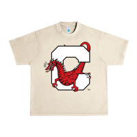 Sandshell suny cortland red dragons Urban Heavy Tee - linhVisuals