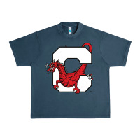 Midnight Navy suny cortland red dragons Urban Heavy Tee - linhVisuals