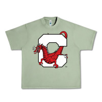 Oil Green suny cortland red dragons Urban Heavy Tee - linhVisuals