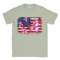 Matcha breast cancer american flag background Classic Tee - BarkalooDesign