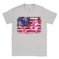 Moon Dust breast cancer american flag background Classic Tee - BarkalooDesign