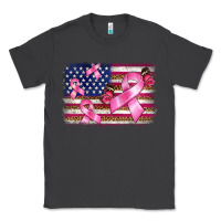 Smoke breast cancer american flag background Classic Tee - BarkalooDesign