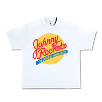 White johnny rockets Urban Heavy Tee - linhVisuals