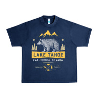 Navy womens lake tahoe national park california nevada vintage bear men v n Urban Heavy Tee - linhVisuals