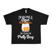 Black cigar smoking tshirt smoking whiskey drinking dad tee gift Urban Heavy Tee - linhVisuals