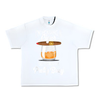 White cigar smoking tshirt smoking whiskey drinking dad tee gift Urban Heavy Tee - linhVisuals