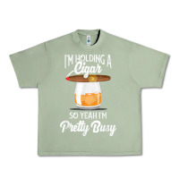 Oil Green cigar smoking tshirt smoking whiskey drinking dad tee gift Urban Heavy Tee - linhVisuals