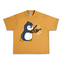 Peanut Butter penguin playing violin animal Urban Heavy Tee - linhVisuals