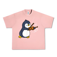 Salmon penguin playing violin animal Urban Heavy Tee - linhVisuals