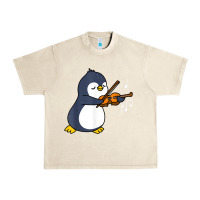 Sandshell penguin playing violin animal Urban Heavy Tee - linhVisuals