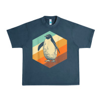 Penguin Retro Vintage Style Penguin Urban Heavy Tee | Teevron