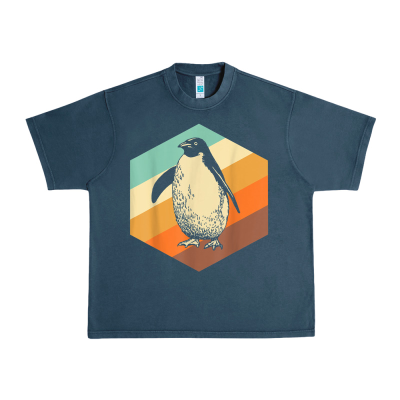 Penguin Retro Vintage Style Penguin Urban Heavy Tee by linhVisuals | Teevron