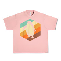 Salmon penguin retro vintage style penguin Urban Heavy Tee - linhVisuals