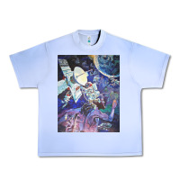 Grape Ice spaceship earth mural Urban Heavy Tee - linhVisuals