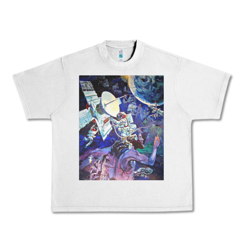 Spaceship Earth Mural Urban Heavy Tee by linhVisuals | Teevron