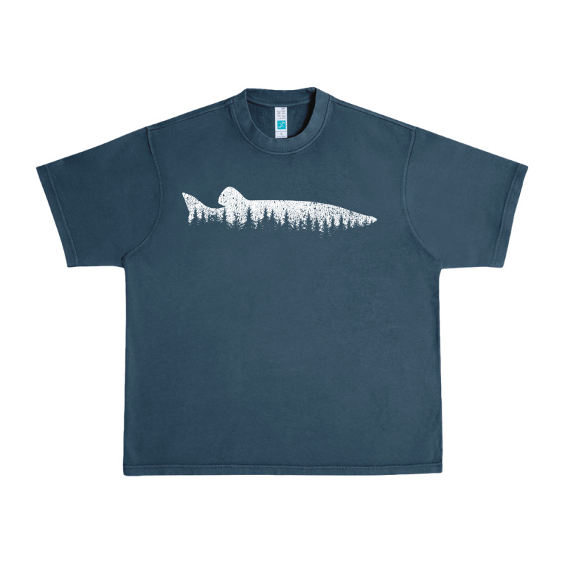 Musky Pine Forest Fishing Angler Urban Heavy Tee by linhVisuals | Teevron