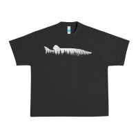 Pigment Black musky pine forest fishing angler Urban Heavy Tee - linhVisuals