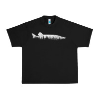 Black musky pine forest fishing angler Urban Heavy Tee - linhVisuals