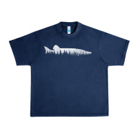 Navy musky pine forest fishing angler Urban Heavy Tee - linhVisuals