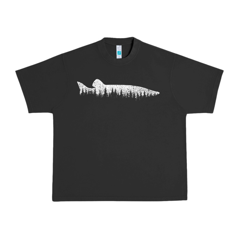 Musky Pine Forest Fishing Angler Urban Heavy Tee by linhVisuals | Teevron