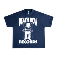 Navy death row records Urban Heavy Tee - linhVisuals