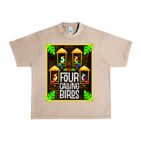 French Oak four calling birds Urban Heavy Tee - linhVisuals