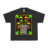 Pigment Black four calling birds Urban Heavy Tee - linhVisuals